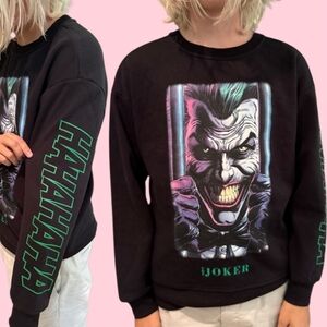 batman THE JOKER "Caged Madness" Crewneck Sweatshirt (M) - DC Comics